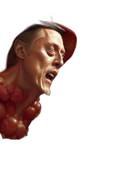 creature, face, food, animal, concept art, photorealistic, 3d render, comic book art transparent PNG cut-out