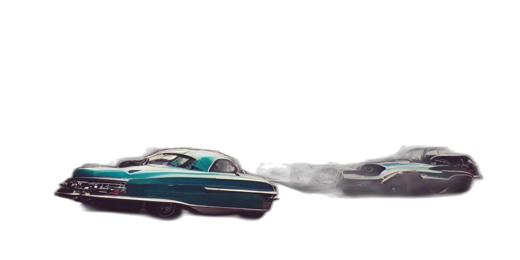 car, weapon, hair, shoes, concept art, 3d render, photorealistic, vaporwave transparent PNG cut-out