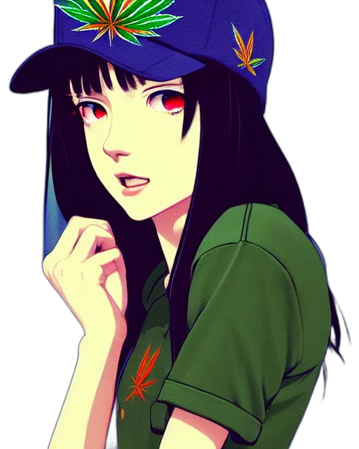 hat, staff, face, anime transparent PNG cut-out