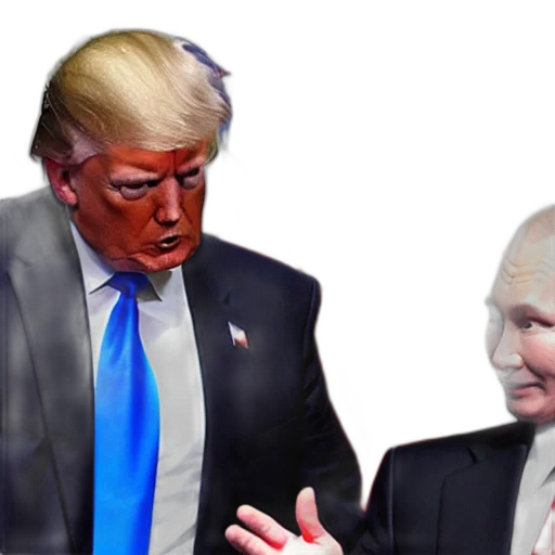 mask, jacket, weapon, concept art, golden, trump, kidding, putin transparent PNG cut-out