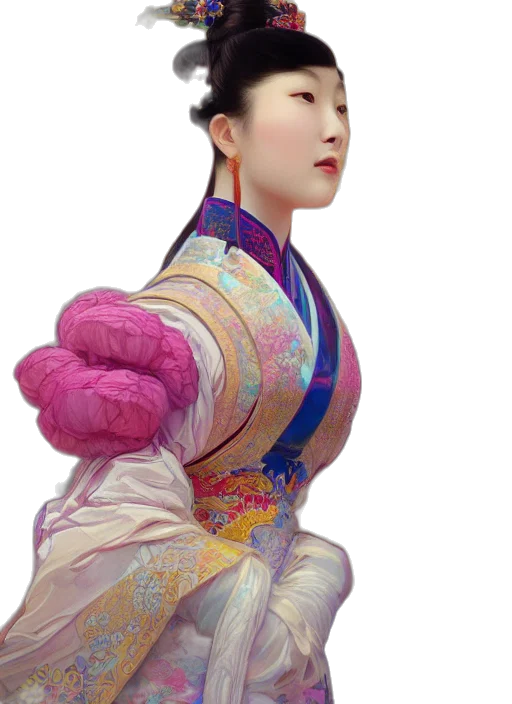 staff, face, dress, dragon transparent PNG cut-out