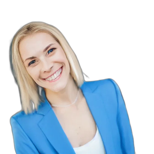 staff, face, jacket, jewelry, photorealistic, photo, beautiful, blonde transparent PNG cut-out