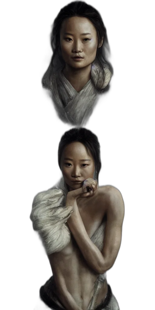 jewelry, face, mask, photorealistic, concept art, fantasy art, oil painting, fog transparent PNG cut-out