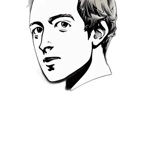 face, staff, hair, cartoon, photorealistic, comic book art, pencil sketch, young transparent PNG cut-out