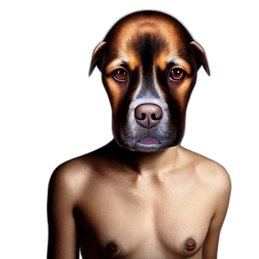 animal, face, dress, creature, photorealistic, 3d render, oil painting, realistic transparent PNG cut-out