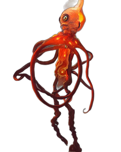 creature, staff, crown, robot, concept art, watercolor, fantasy art, 3d render transparent PNG cut-out