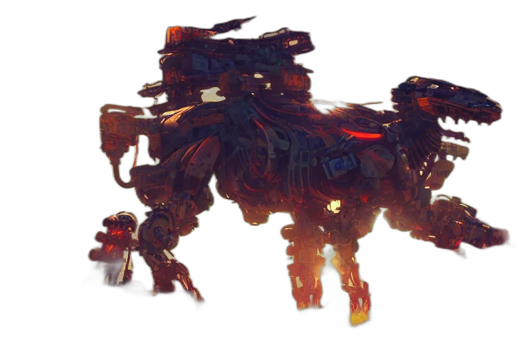dragon, creature, animal, robot, concept art, fantasy art, 3d render, pixel art transparent PNG cut-out