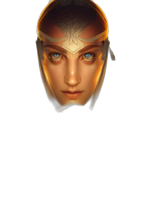 face, mask, crown, jewelry transparent PNG cut-out