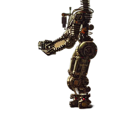 robot, weapon, staff, animal transparent PNG cut-out