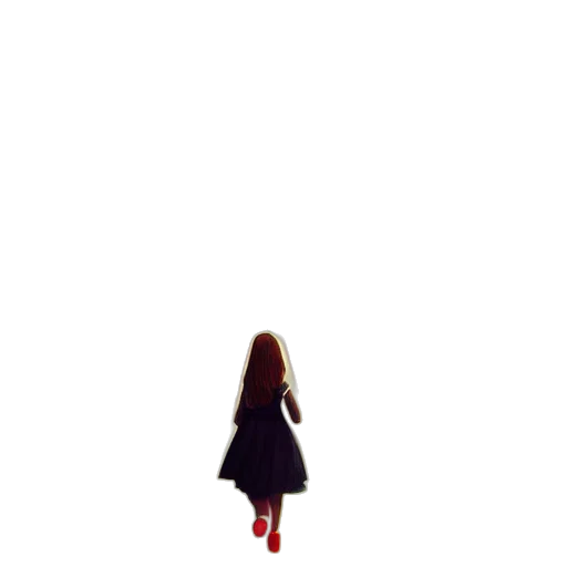 dress, hair, jacket, robot transparent PNG cut-out