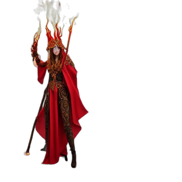 staff, dragon, mask, concept art transparent PNG cut-out