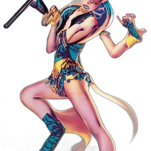 weapon, staff, concept art, fantasy art, comic book art, cyberpunk, hatsune, miku transparent PNG cut-out