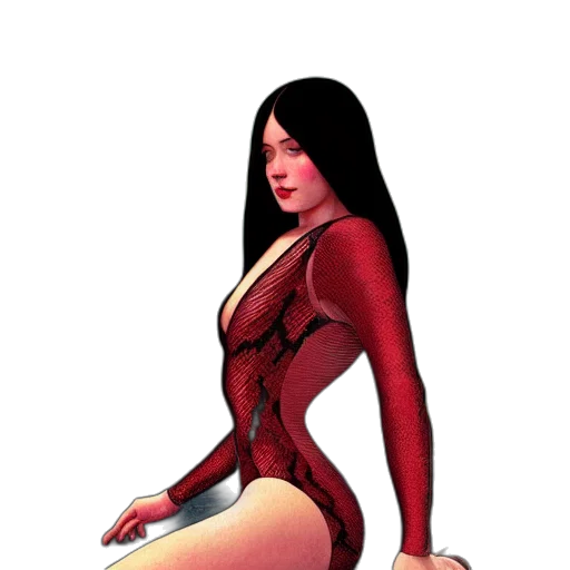 dress, comic book art, concept art, cartoon transparent PNG cut-out