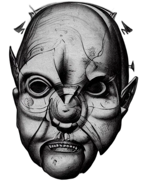 mask, face, creature, crown transparent PNG cut-out
