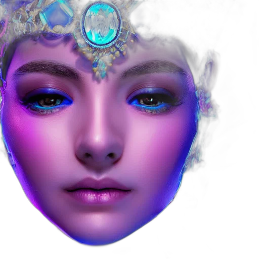 face, crown, jewelry, robot transparent PNG cut-out
