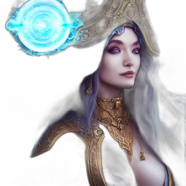 staff, jewelry, crown, face, fantasy art, concept art, photorealistic, 3d render transparent PNG cut-out