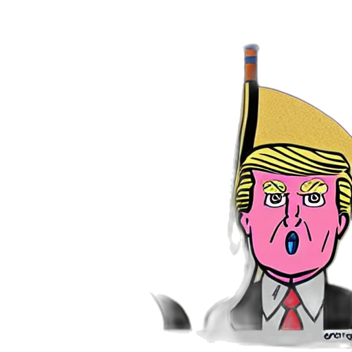 hat, weapon, staff, crown, cartoon, concept art, vaporwave, cyberpunk transparent PNG cut-out