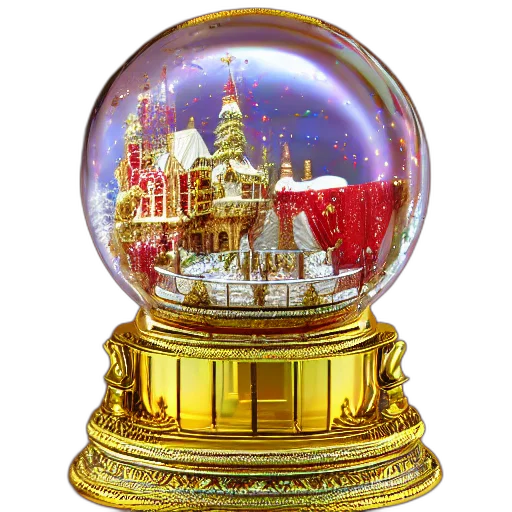 jewelry, crown, staff, 3d render, photorealistic, oil painting, concept art, snowglobe transparent PNG cut-out