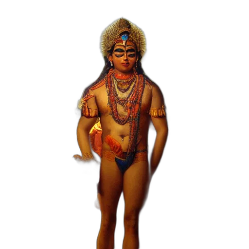 staff, 3d render, concept art, oil painting, potrait, hindu, god, high transparent PNG cut-out
