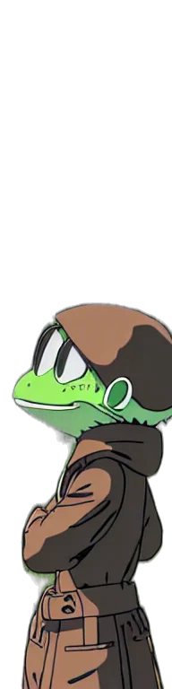 hat, creature, staff, face transparent PNG cut-out