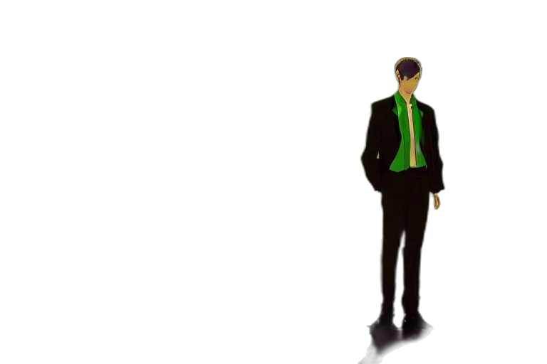 staff, jacket, robot, pixel art transparent PNG cut-out