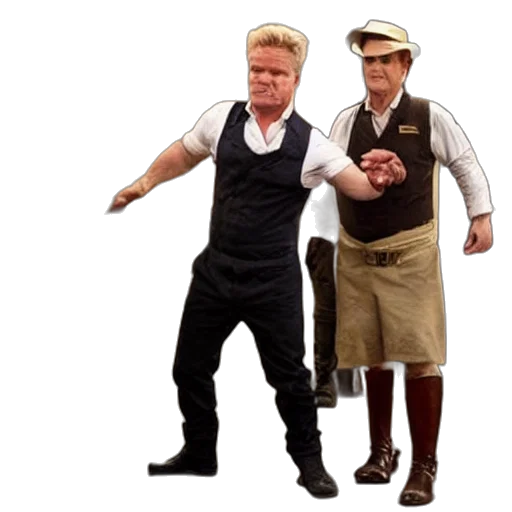 staff, candid, shot, gordon, ramsey, indiana, jones, finding transparent PNG cut-out