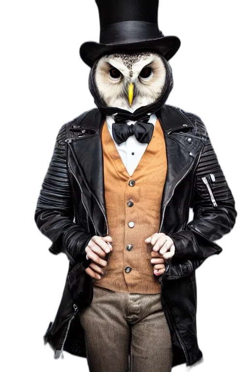 jacket, mask, animal, concept art, photorealistic, monochrome, earth tones, cute transparent PNG cut-out
