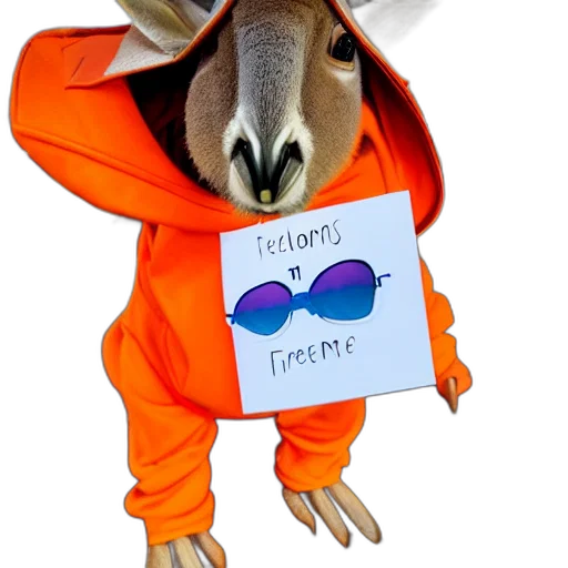 animal, jacket, creature, hat transparent PNG cut-out