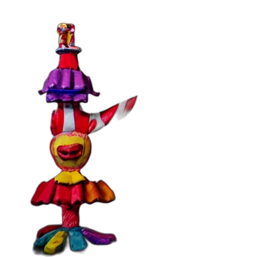 staff, umbrella, dress, robot, 3d render, concept art, pixel art, colorful transparent PNG cut-out