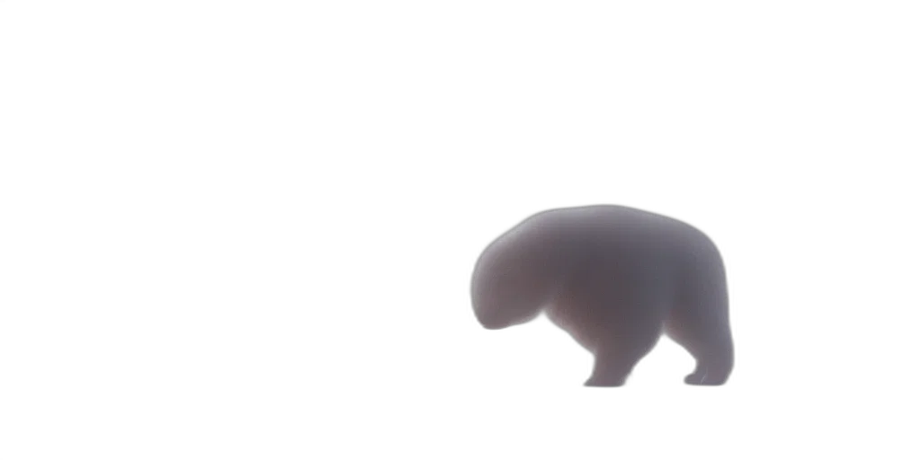 animal, creature, food, hair, 3d render, concept art, photorealistic, large transparent PNG cut-out