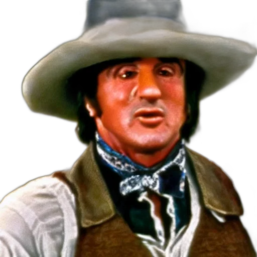 hat, staff, face, jacket, photorealistic, concept art, cartoon, oil painting transparent PNG cut-out