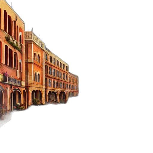 building, furniture, concept art, photorealistic transparent PNG cut-out
