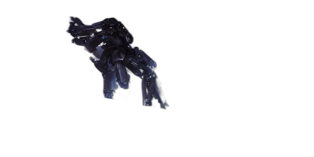 robot, creature, animal, dragon, 3d render, concept art, photorealistic, outer space transparent PNG cut-out