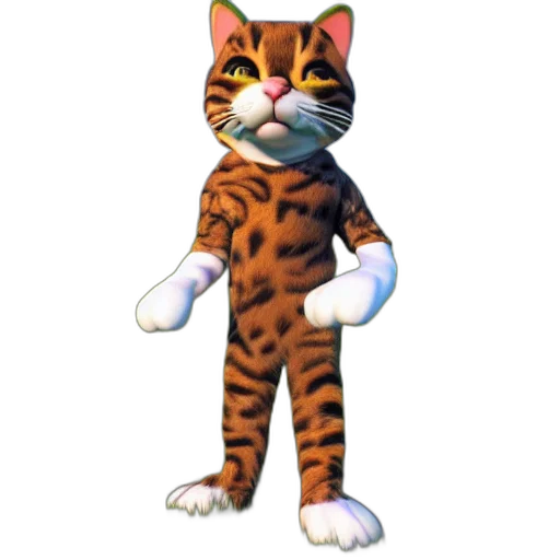 animal, staff, 3d render, concept art transparent PNG cut-out