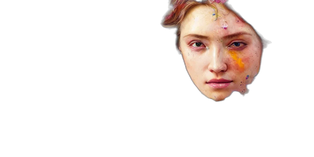 face, mask, crown, creature transparent PNG cut-out