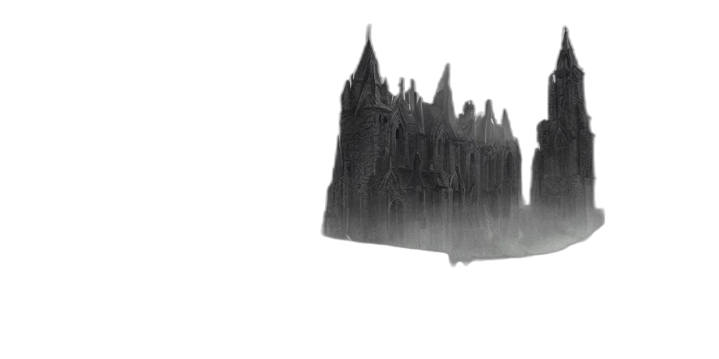 crown, sword, hair, building transparent PNG cut-out