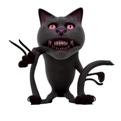 staff, creature, 3d render, concept art transparent PNG cut-out