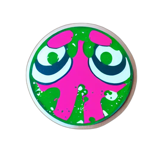mask, creature, animal, face, 3d render, concept art, cartoon, vaporwave transparent PNG cut-out