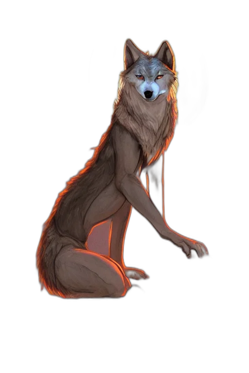 creature, staff, animal, concept art, fantasy art, watercolor, pixel art, blue transparent PNG cut-out
