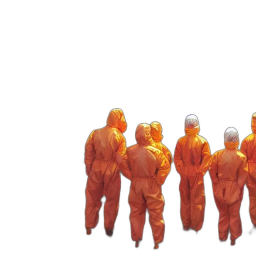 staff, robot, mask, jacket, concept art, 3d render, pixel art, comic book art transparent PNG cut-out