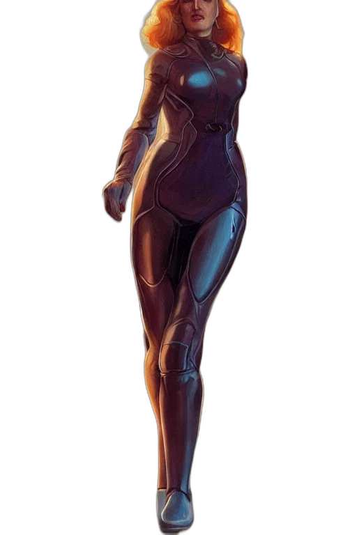 robot, dress, staff, concept art transparent PNG cut-out
