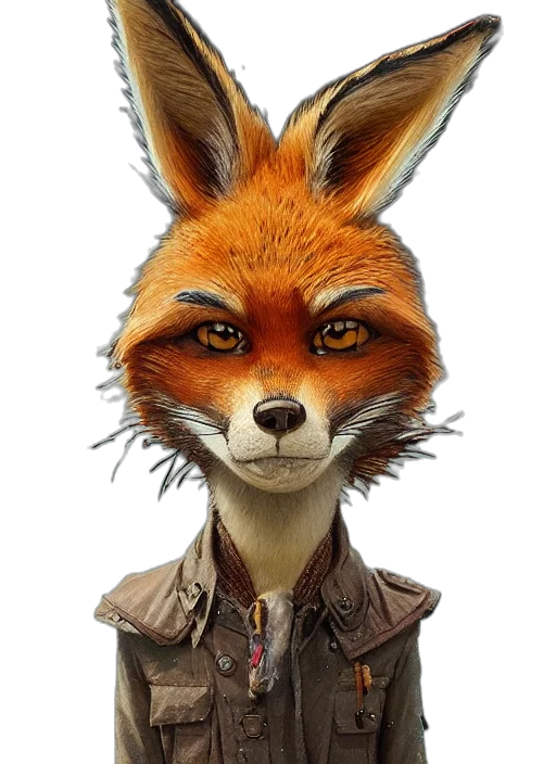 animal, face, jacket, staff transparent PNG cut-out