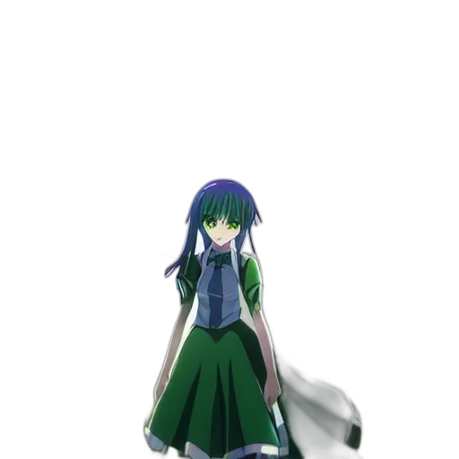 dress, staff, weapon, creature transparent PNG cut-out