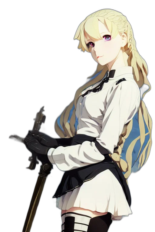 staff, sword, weapon, dress transparent PNG cut-out