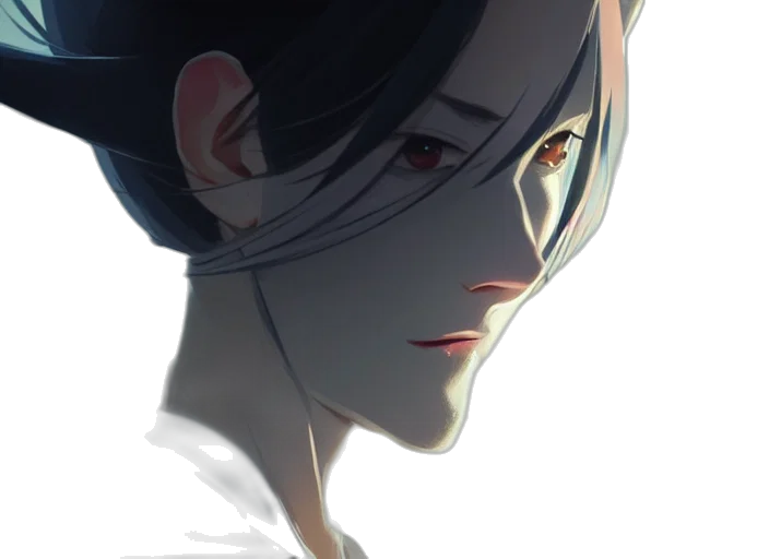 face, mask, robot, staff, concept art, anime, comic book art, photorealistic transparent PNG cut-out