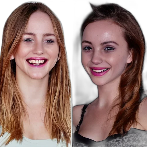 hair, face, photorealistic, emma transparent PNG cut-out