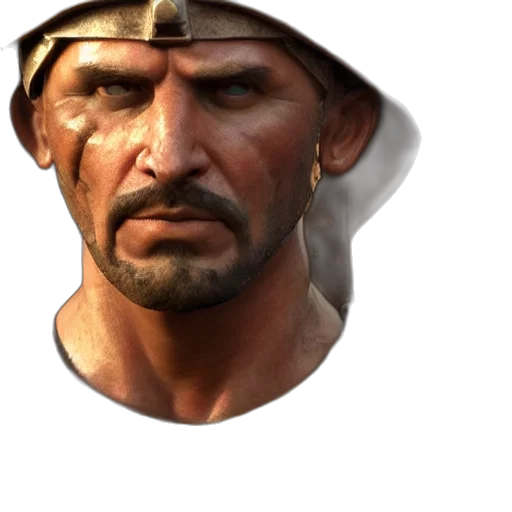 face, hat, weapon, crown transparent PNG cut-out