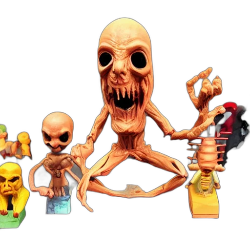 concept art, 3d render, pixel art, comic book art transparent PNG cut-out