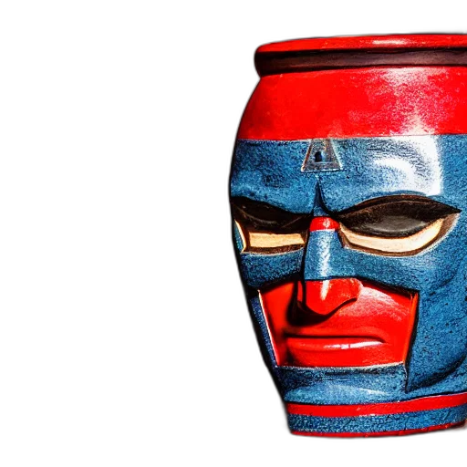 mask, face, 3d render, closeup, photorealistic, photograph, captain, america transparent PNG cut-out