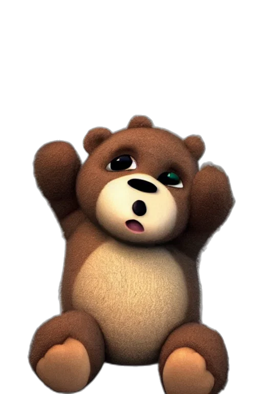 animal, staff, creature, 3d render transparent PNG cut-out
